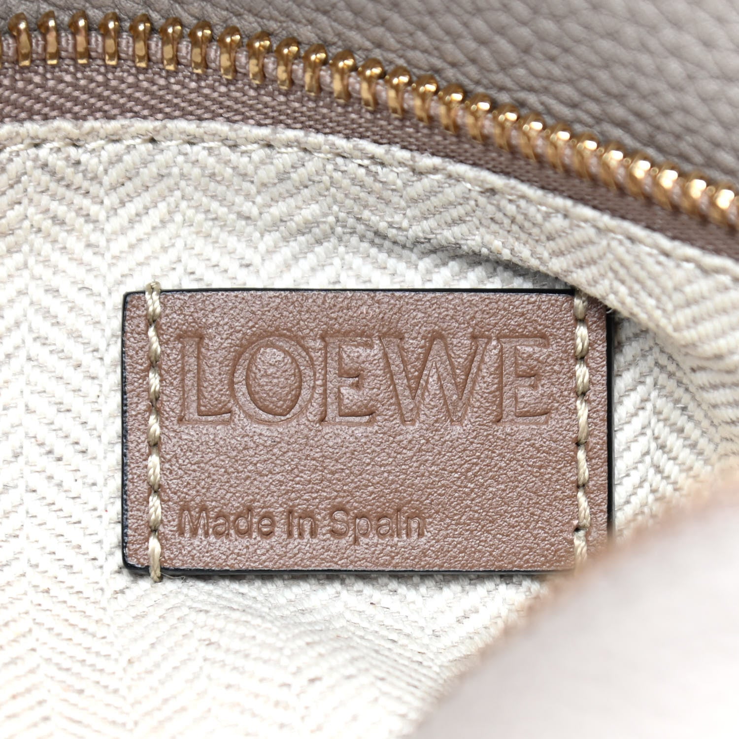Loewe Grained Calfskin Small Puzzle Bag Sand Mink 6 of 9