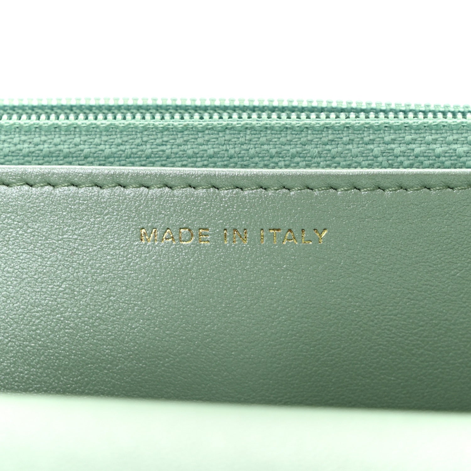 Chanel Shiny Lambskin Quilted Chanel 19 Wallet On Chain WOC Light Green 7 of 12
