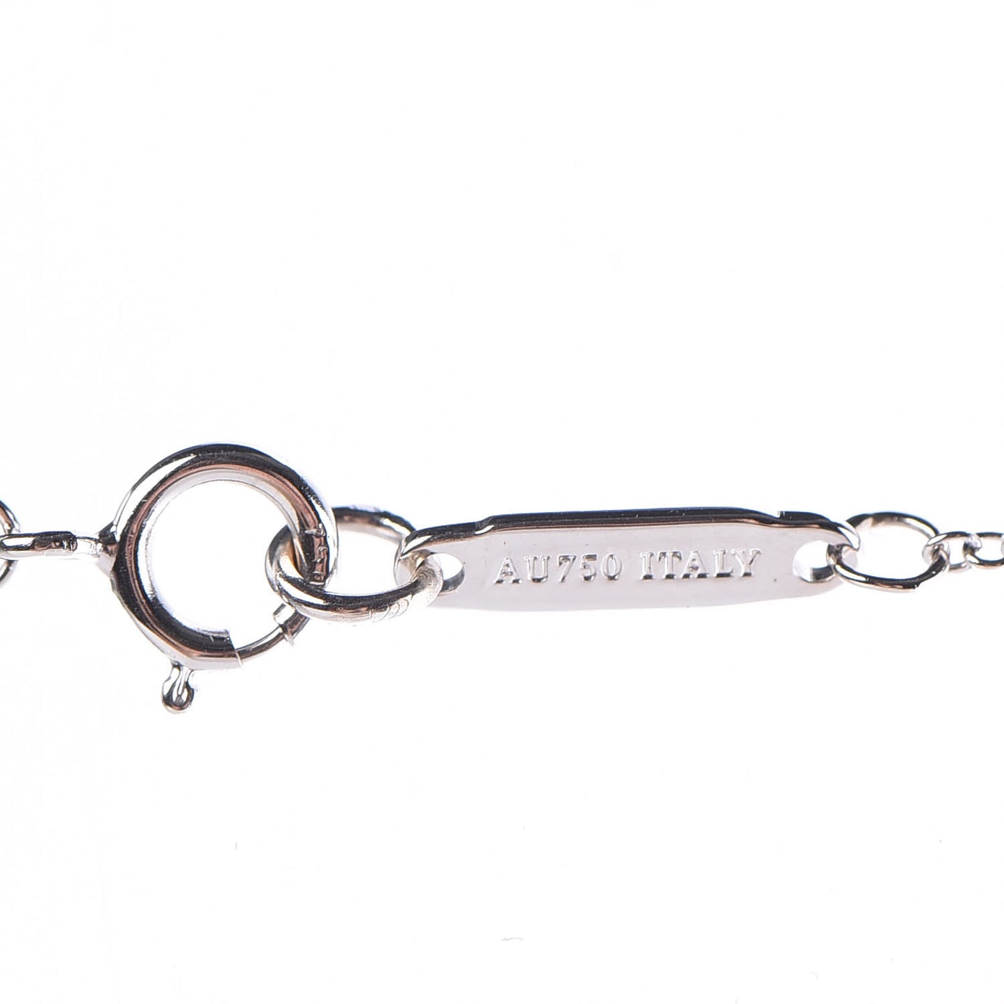 18K White Gold Diamond Atlas Bar Pendant Necklace