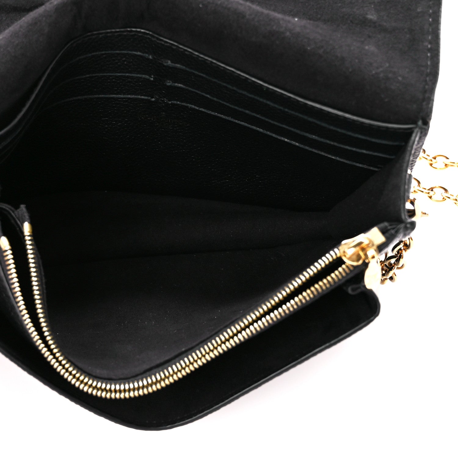 Louis Vuitton Empreinte Vavin Chain Wallet Black 5 of 11