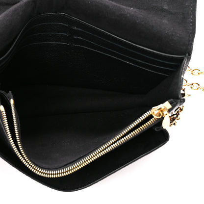 Louis Vuitton Empreinte Vavin Chain Wallet Black 5 of 11