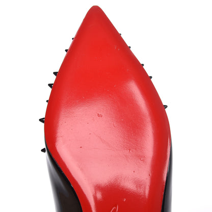 Christian Louboutin Patent Goldoflat Spikes Flats 35.5 Black 11 of 12