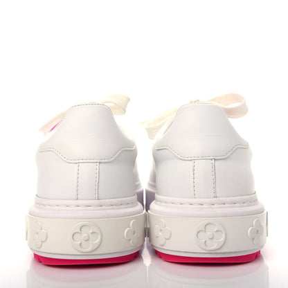 Louis Vuitton Monogram Time Out Sneakers 38.5 White Rose 7 of 15