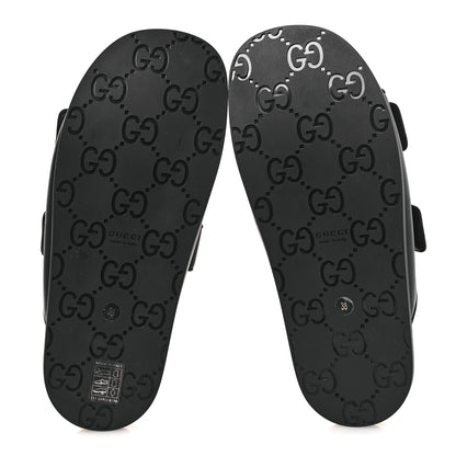 Gucci Nappa Double G Crystal Womens Isla Dad Sandals 38 Black 7 of 11
