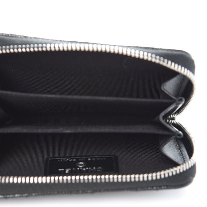 Chanel Iridescent Caviar Quilted Zip Coin Purse Black 6 of 8