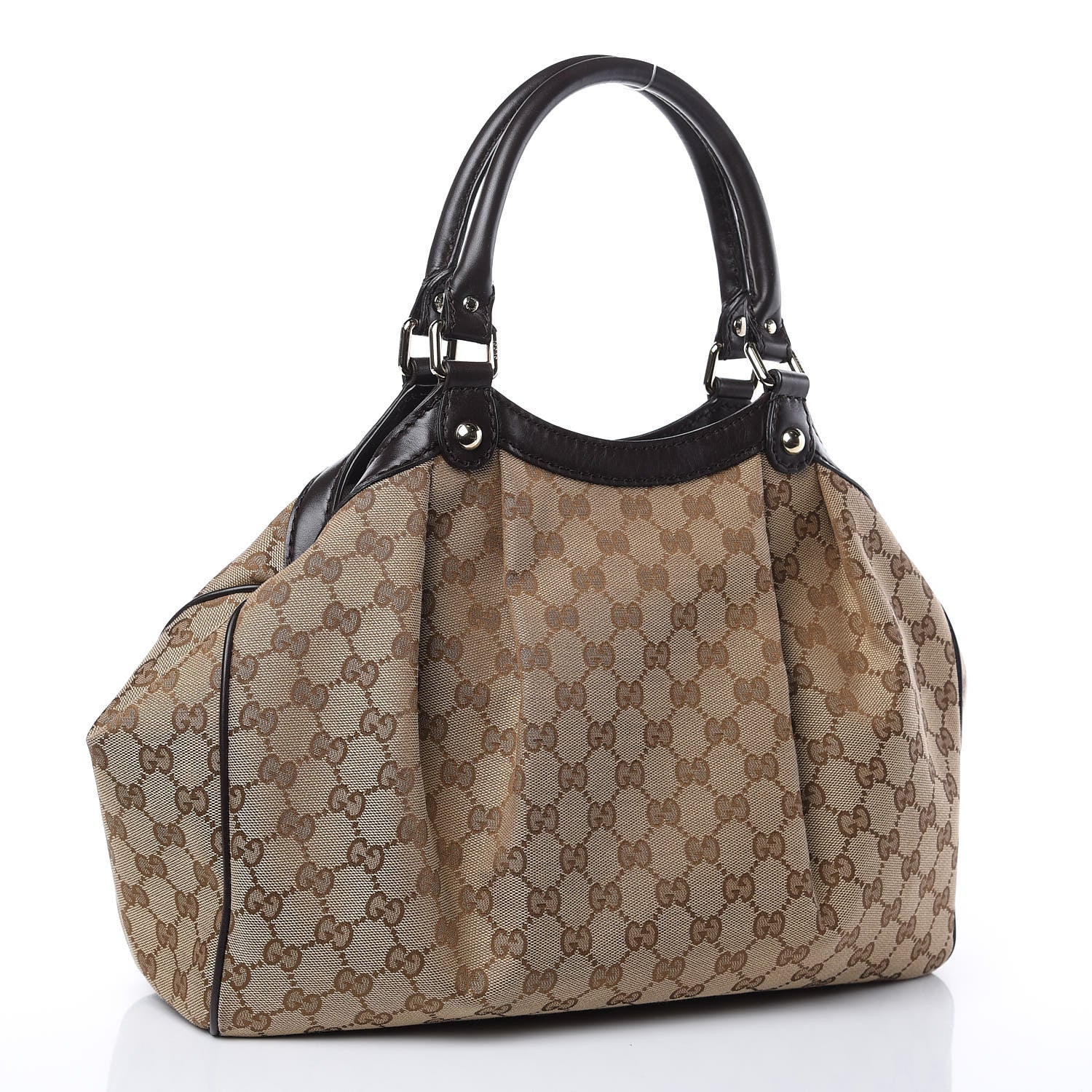 Gucci Monogram Medium Sukey Tote Dark Brown 3 of 11