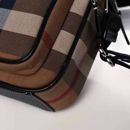 Burberry Calfskin Vintage Check Camera Bag Archive Beige 13 of 14