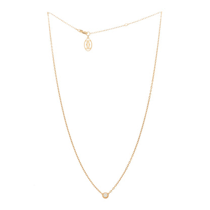 Cartier 18K Pink Gold Diamond SM D'Amour Pendant Necklace 3 of 5