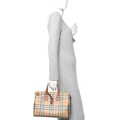Burberry Horseferry Check Medium Bowling Bag Tan 2 of 9