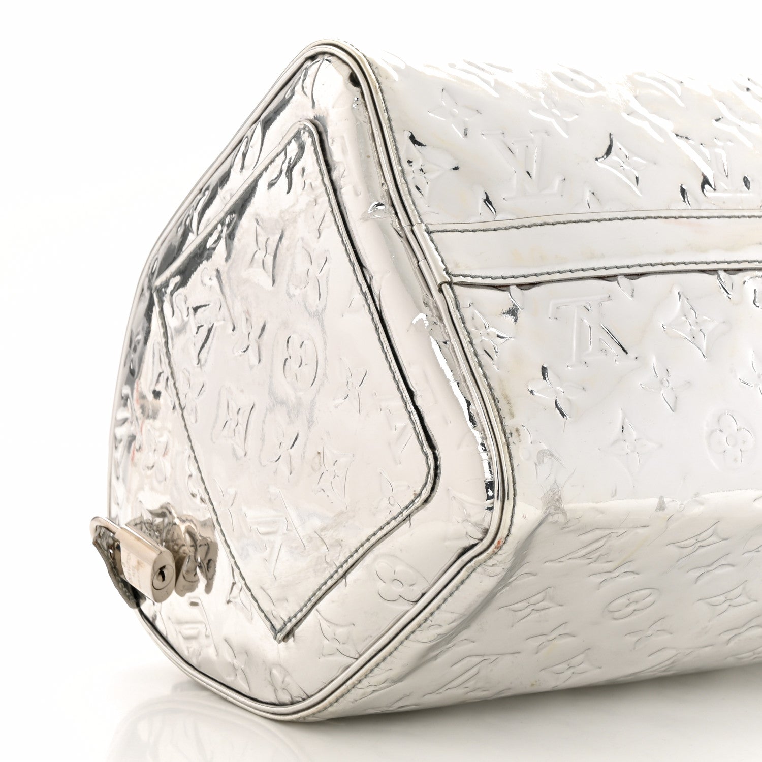 Louis Vuitton Monogram Miroir Speedy 30 Silver 8 of 12