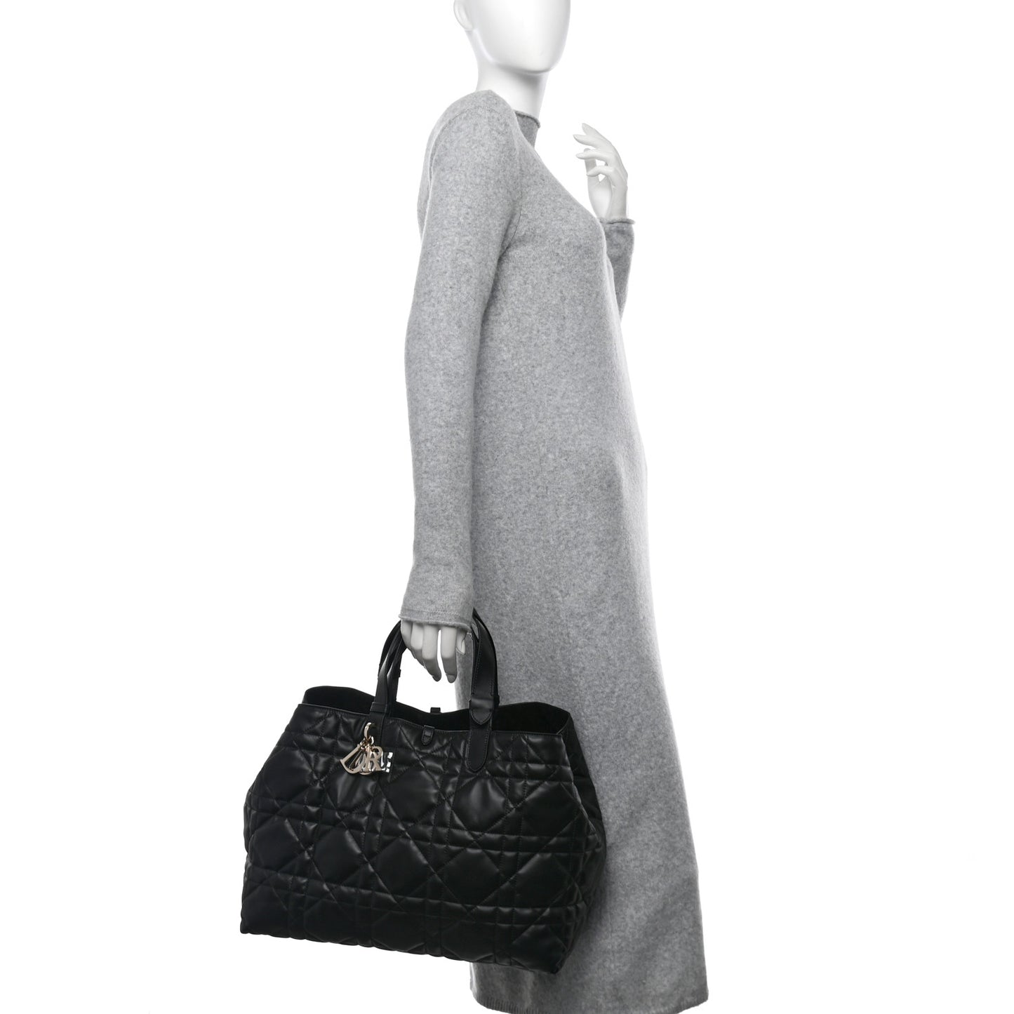 Calfskin Macrocannage Large Toujours Black