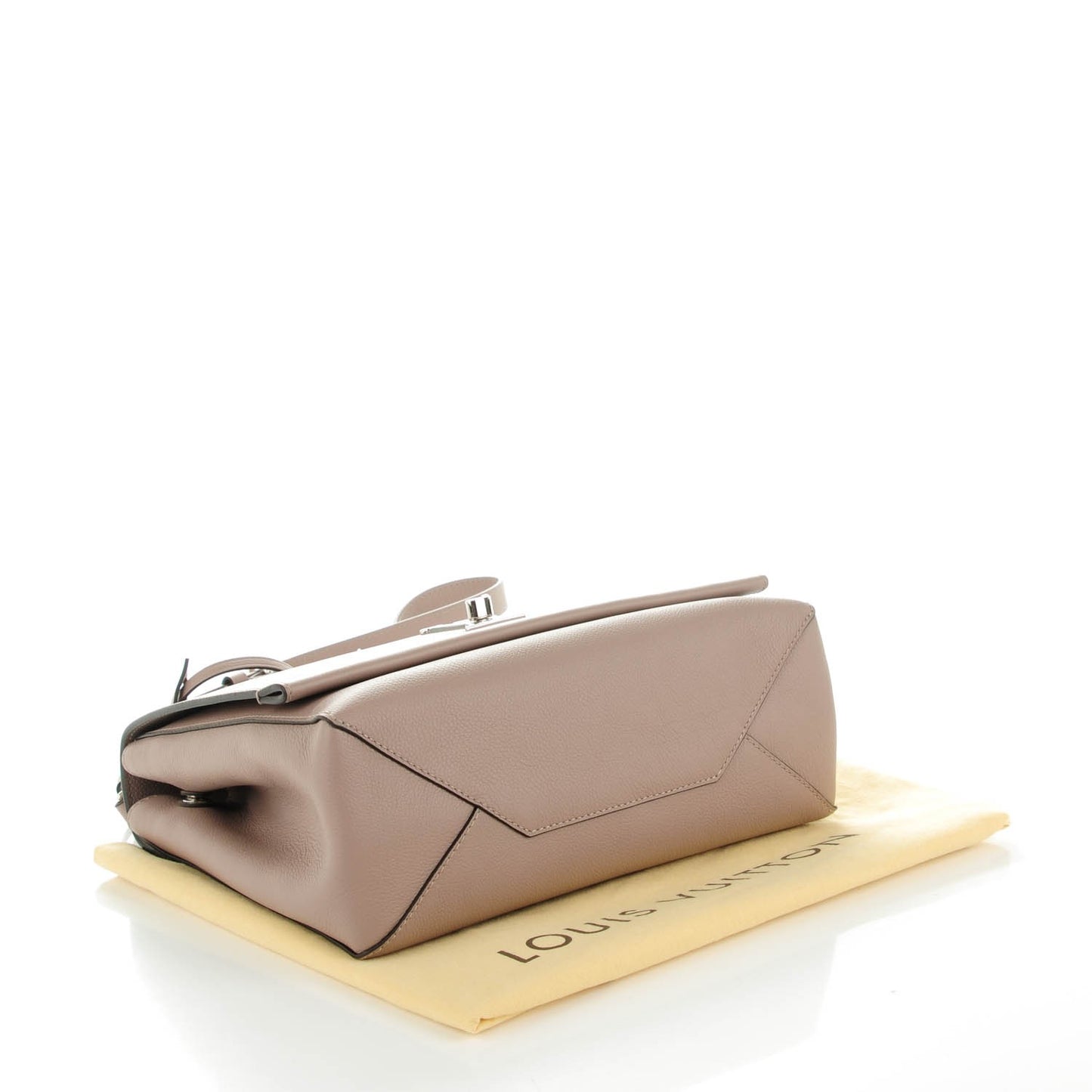 Soft Calfskin Lockme II Top Handle Mastic