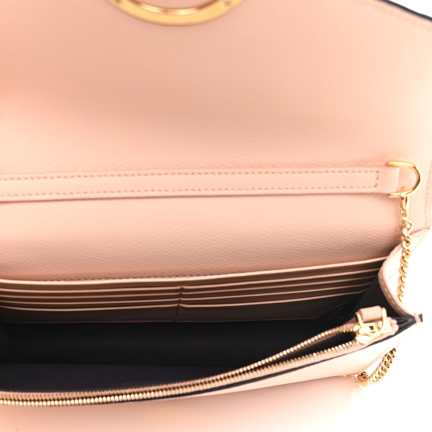 Vitello Cruise F is Fendi FF 1974 Embossed Medium Envelope Wallet On Chain Maya Black Light Rose