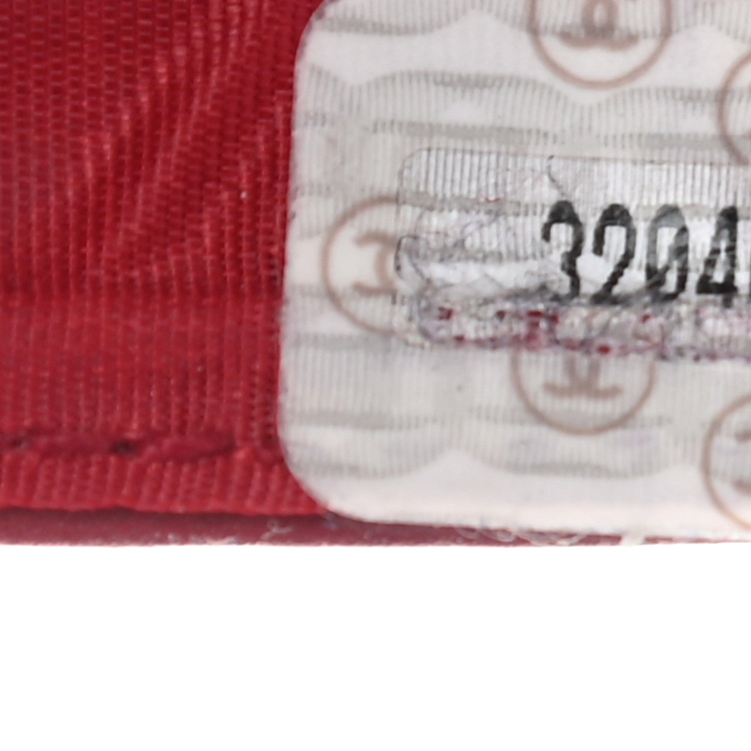 Chanel Vinyl CC Logo Cosmetic Pouch Red 6 of 13