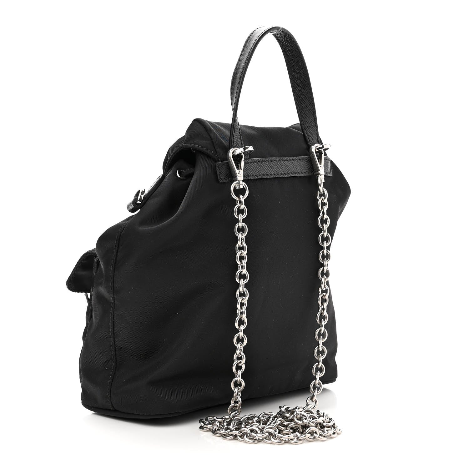 Prada Nylon Vela Mini Crossbody Backpack Black 3 of 10