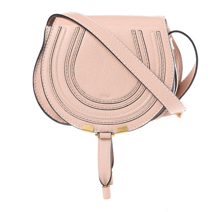 Chloe Calfskin Mini Marcie Round Crossbody Bag Blush Nude 1 of 12
