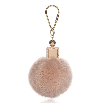 Louis Vuitton Mink Fur Fluffy Bag Charm Blush 1 of 5