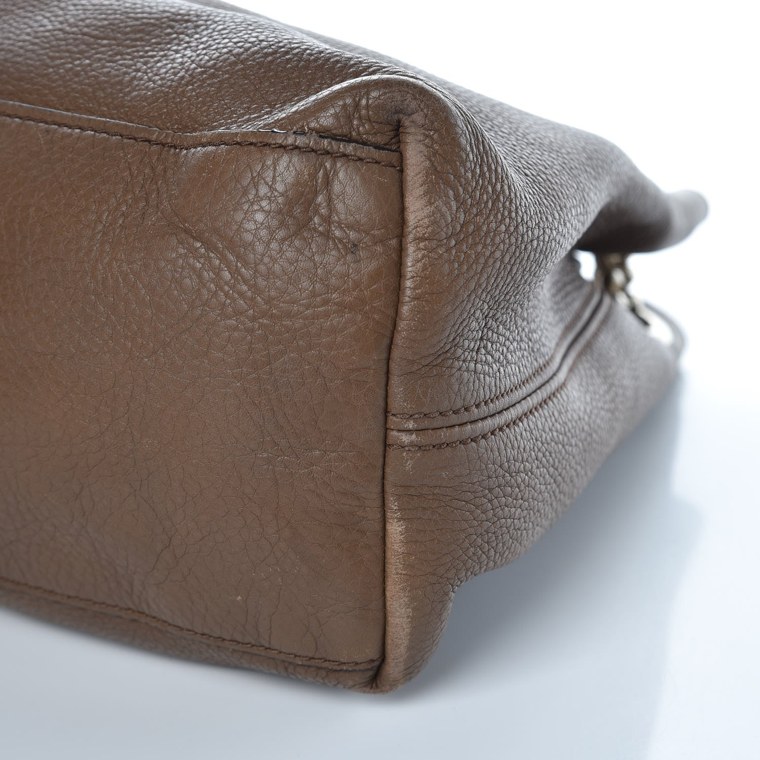 Gucci Pebbled Calfskin Medium Soho Chain Shoulder Bag Maple Brown 10 of 21