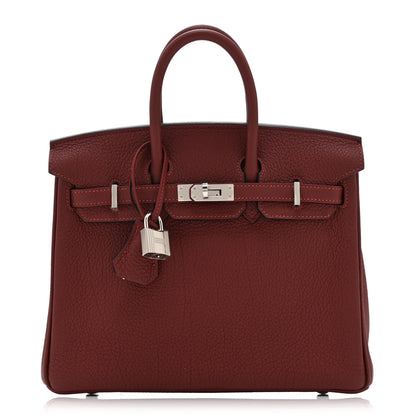 Hermes Togo Birkin 25 Rouge H 1 of 11