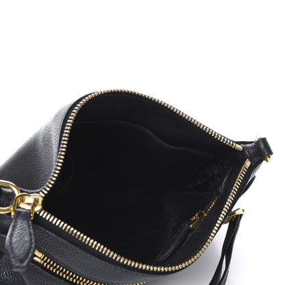 Prada Vitello Phenix Crossbody Bag Black 5 of 14