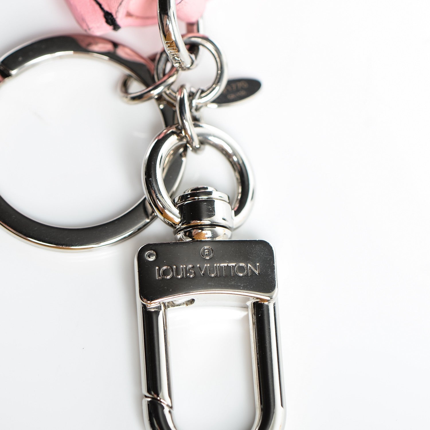 Louis Vuitton Calfskin Tassel Bag Charm Pink 3 of 5