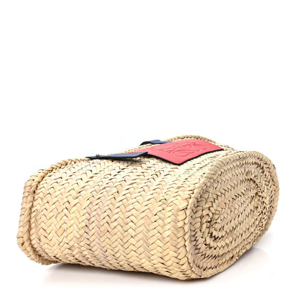 Loewe Raffia Basket Tote Bag Cream Multi 4 of 12