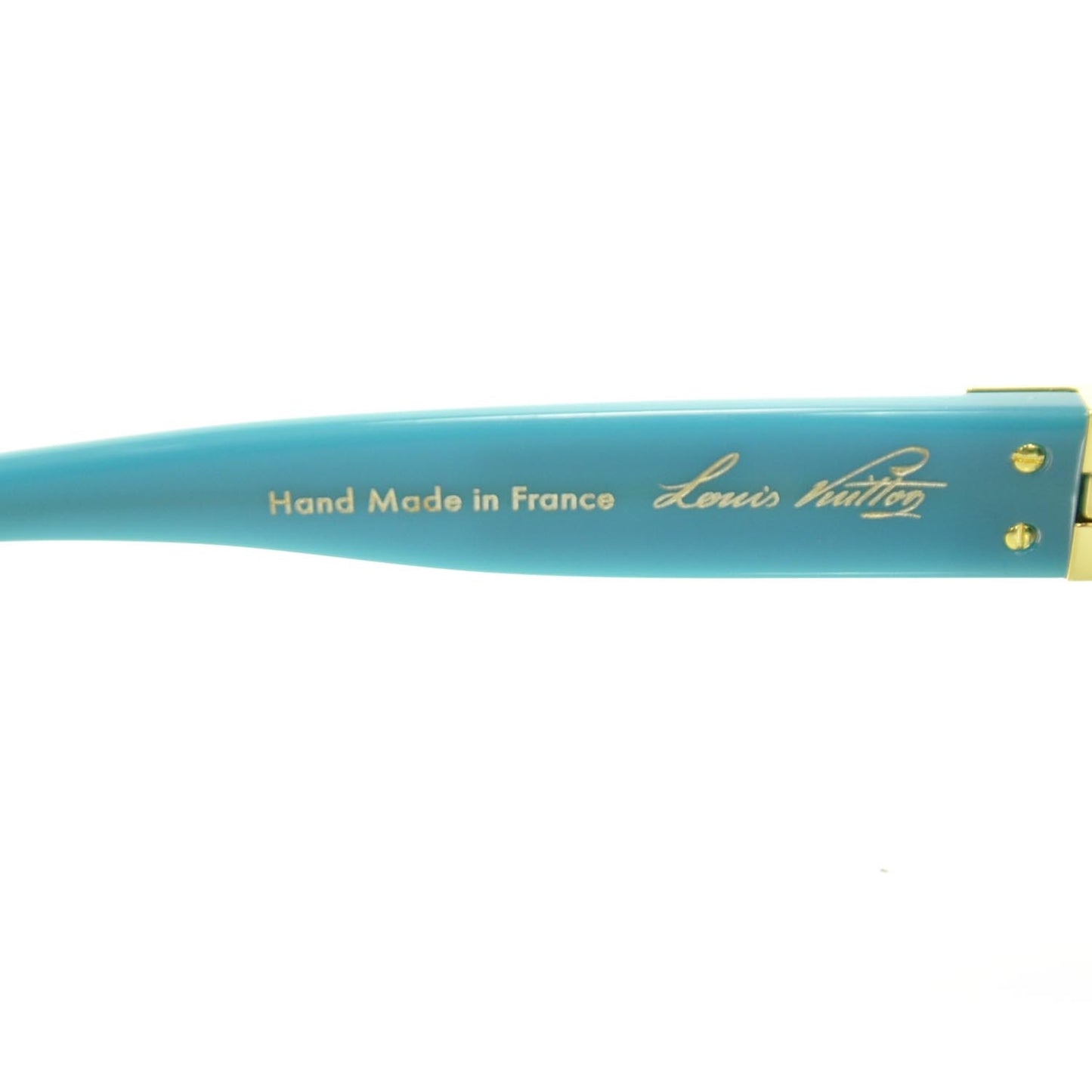 Millionaire Sunglasses Turquoise w Gold Plated Lenses