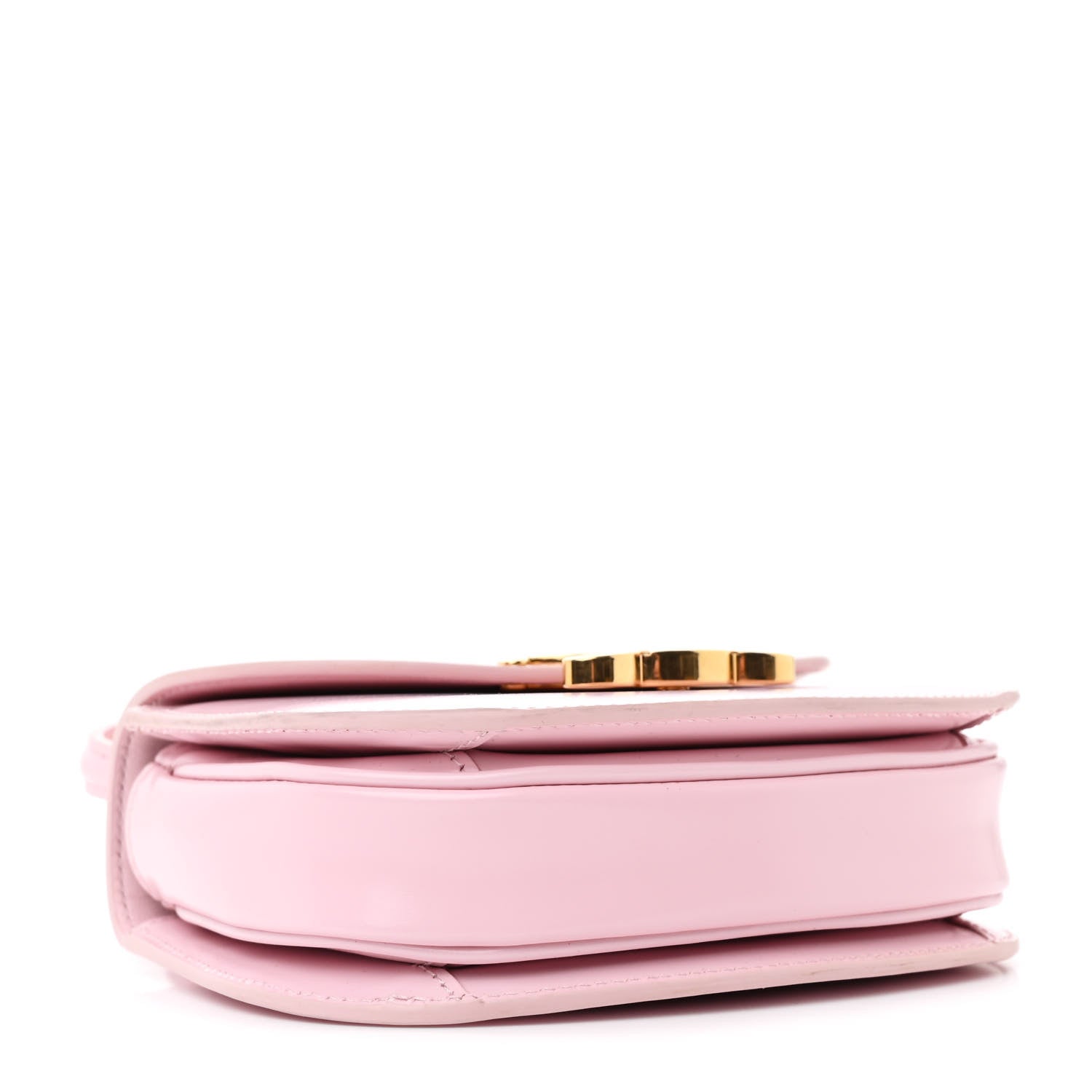 Celine Shiny Calfskin Triomphe Mini Besace Clea Light Pink 4 of 11
