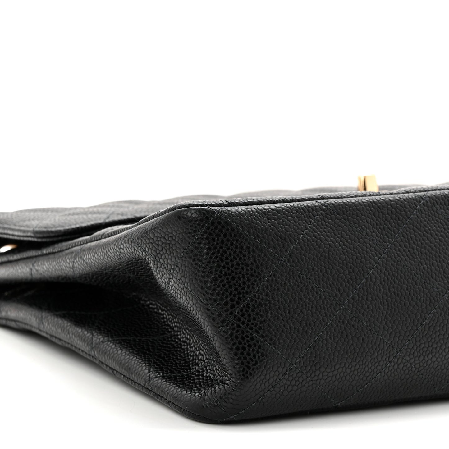Caviar Jumbo Single Flap Black