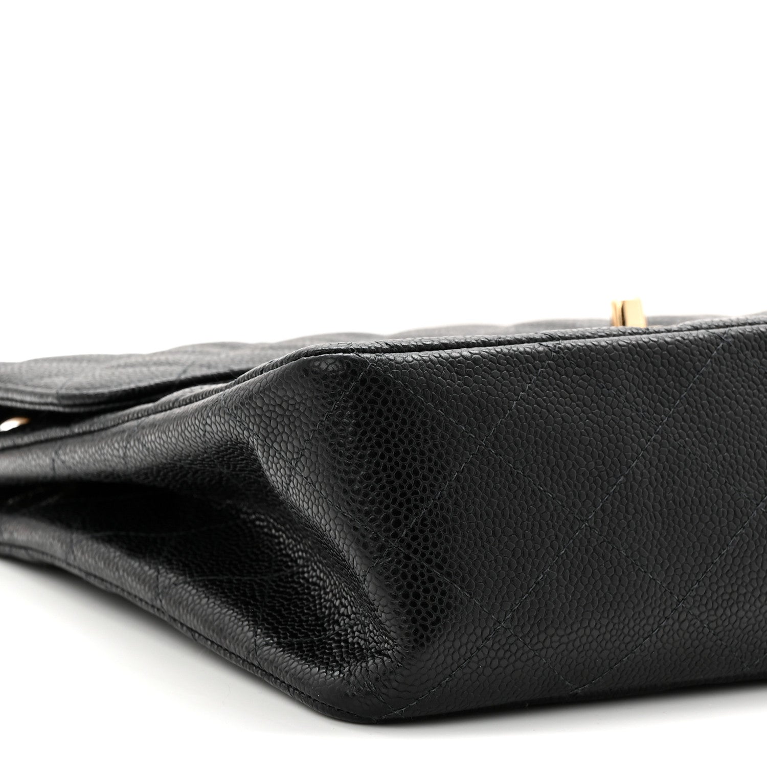 Chanel Caviar Jumbo Single Flap Black 9 of 10