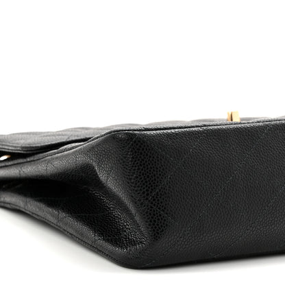Chanel Caviar Jumbo Single Flap Black 9 of 10