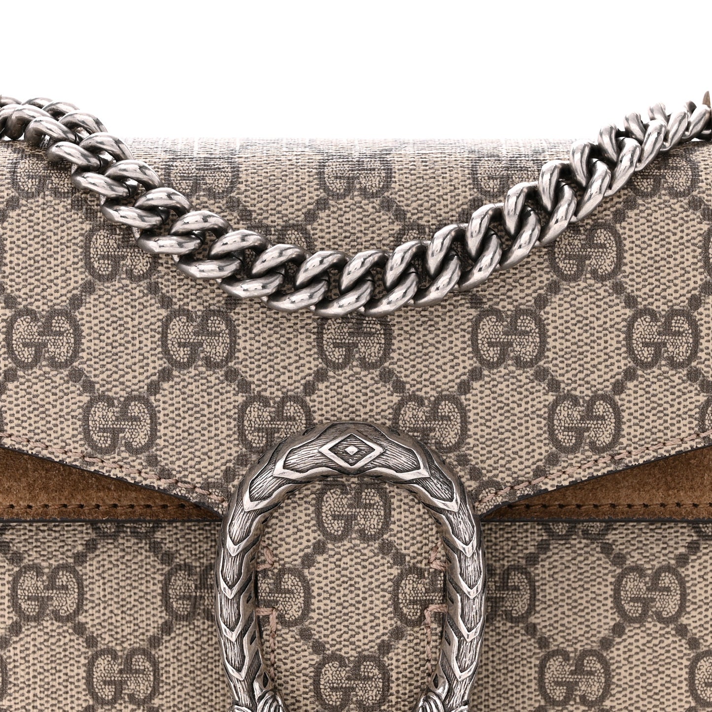 GG Supreme Monogram Mini Dionysus Shoulder Bag Taupe
