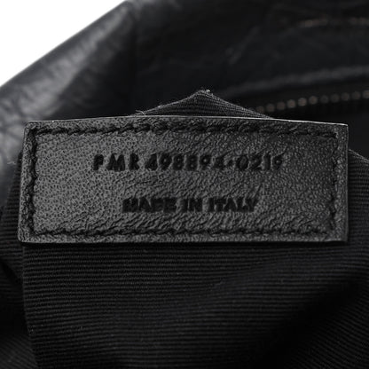 Saint Laurent Crinkled Calfskin Matelasse Monogram Medium Niki Chain Satchel Dark Smog 7 of 10
