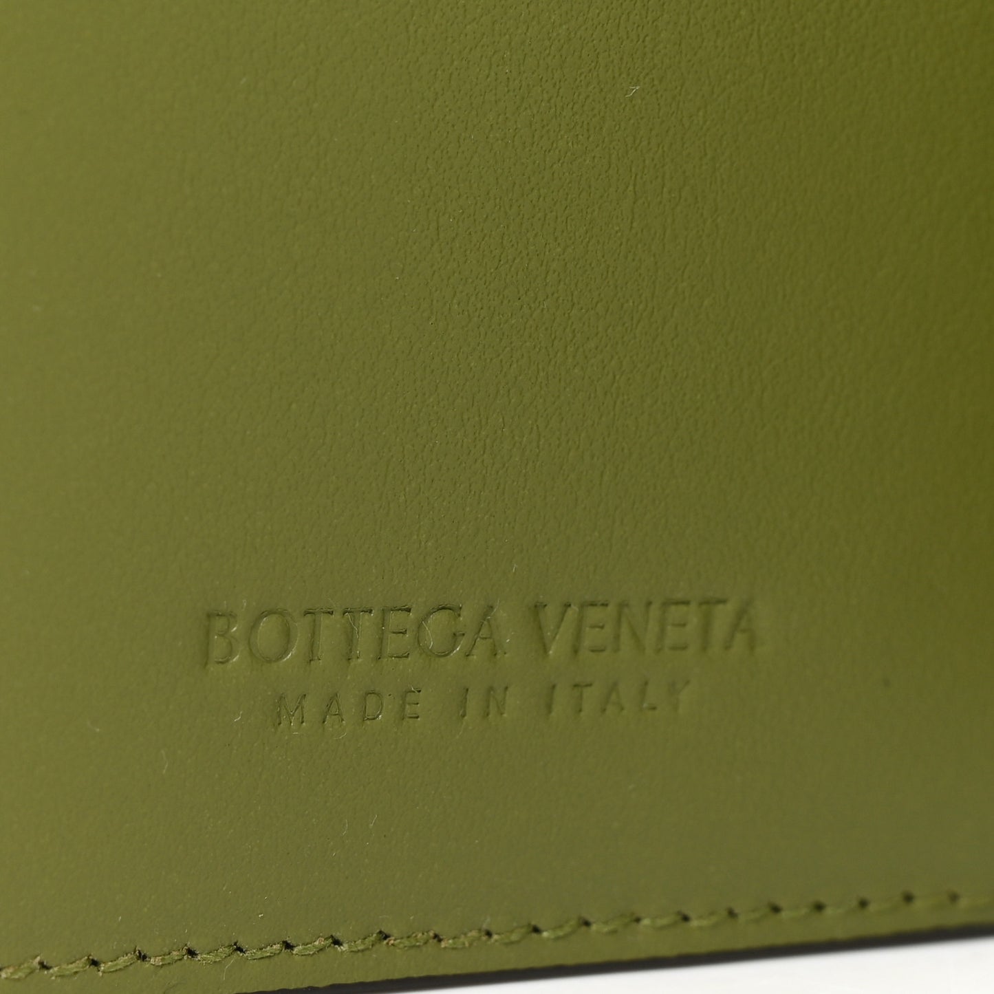 Nappa Intrecciato Bifold Zip Wallet Shadow Olive Oil