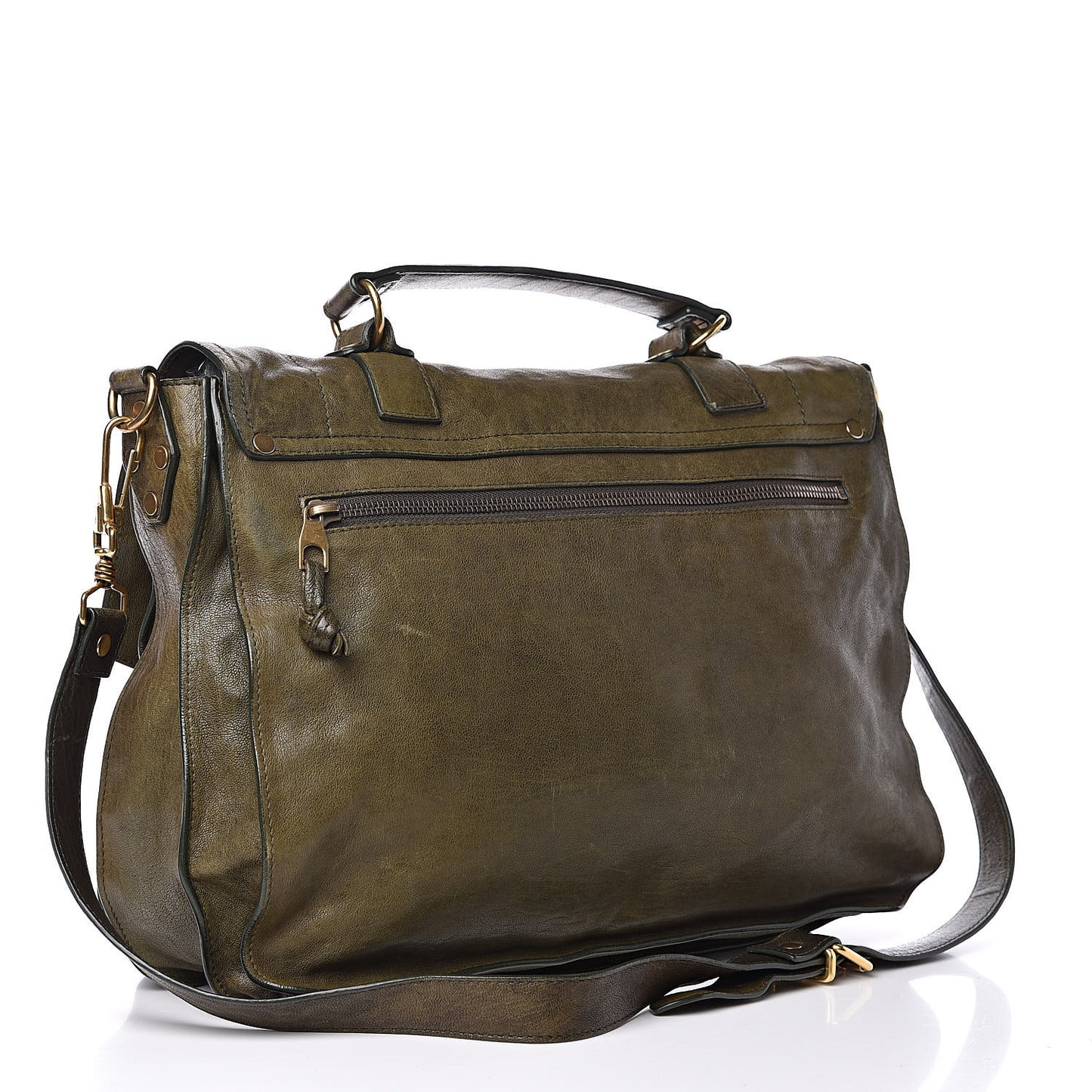 Lambskin Large PS1 Satchel Military