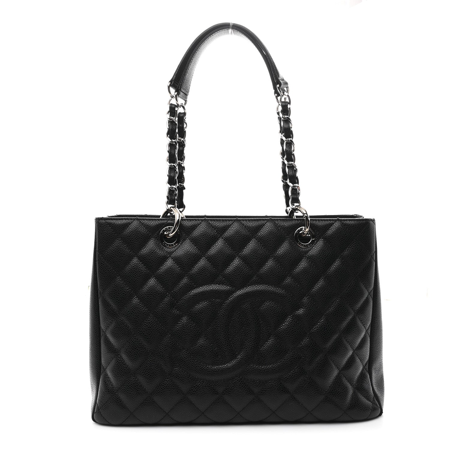 Chanel Caviar Quilted Grand Shopping Tote GST Black 1 of 12
