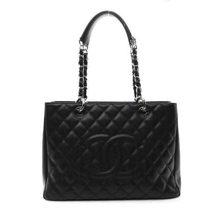 Chanel Caviar Quilted Grand Shopping Tote GST Black 1 of 12