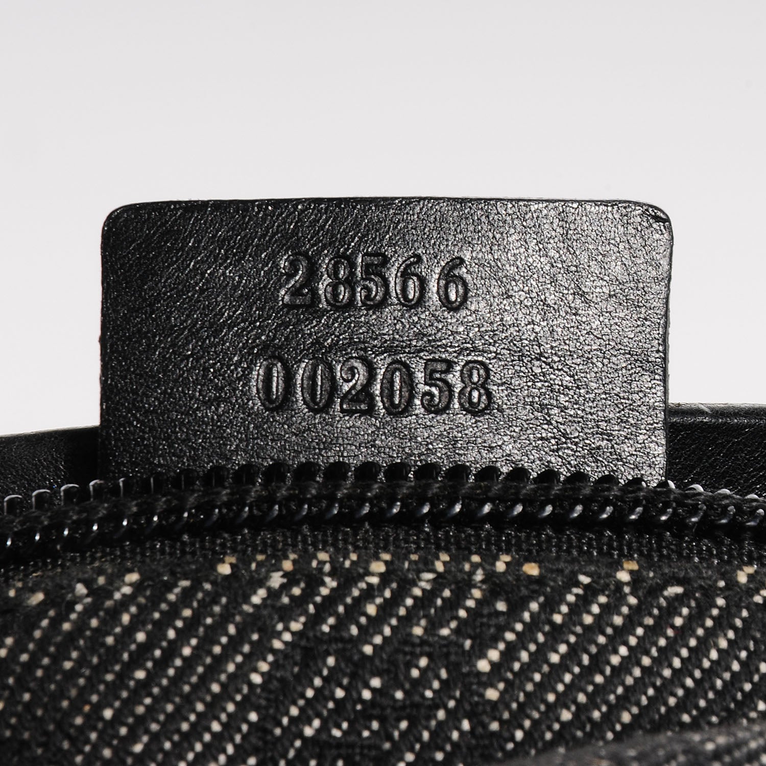 Gucci Denim Monogram Double Pocket Belt Bag Black 7 of 8