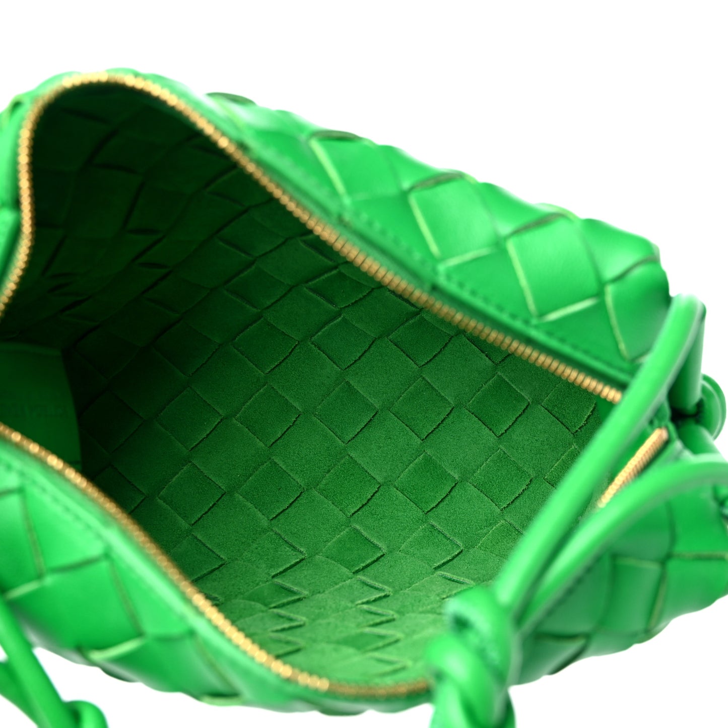 Nappa Intrecciato Mini Loop Camera Bag Parakeet