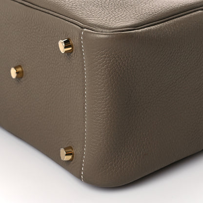 Hermes Taurillon Clemence Lindy 26 Etoupe 10 of 11