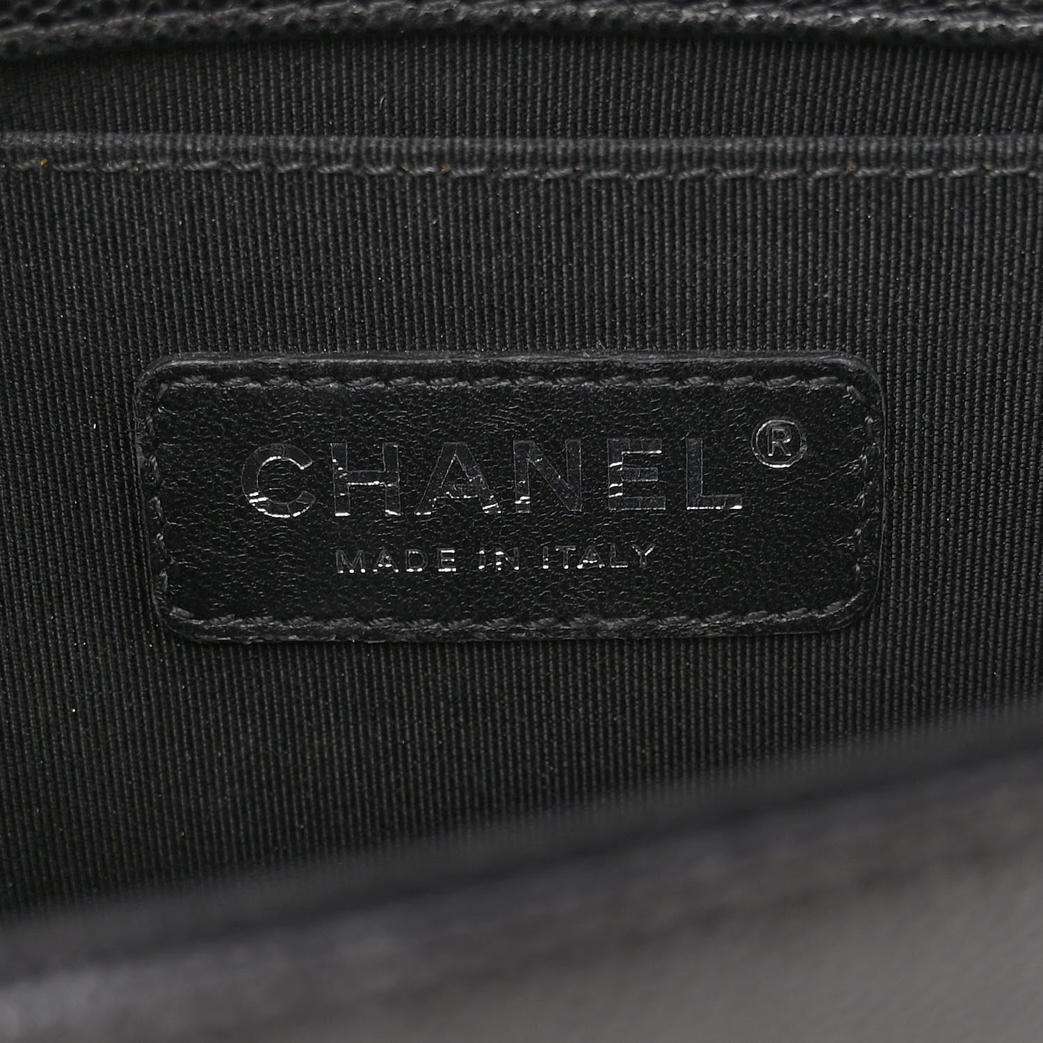 Chanel Caviar Chevron Quilted Small Boy Flap Black 6 of 10