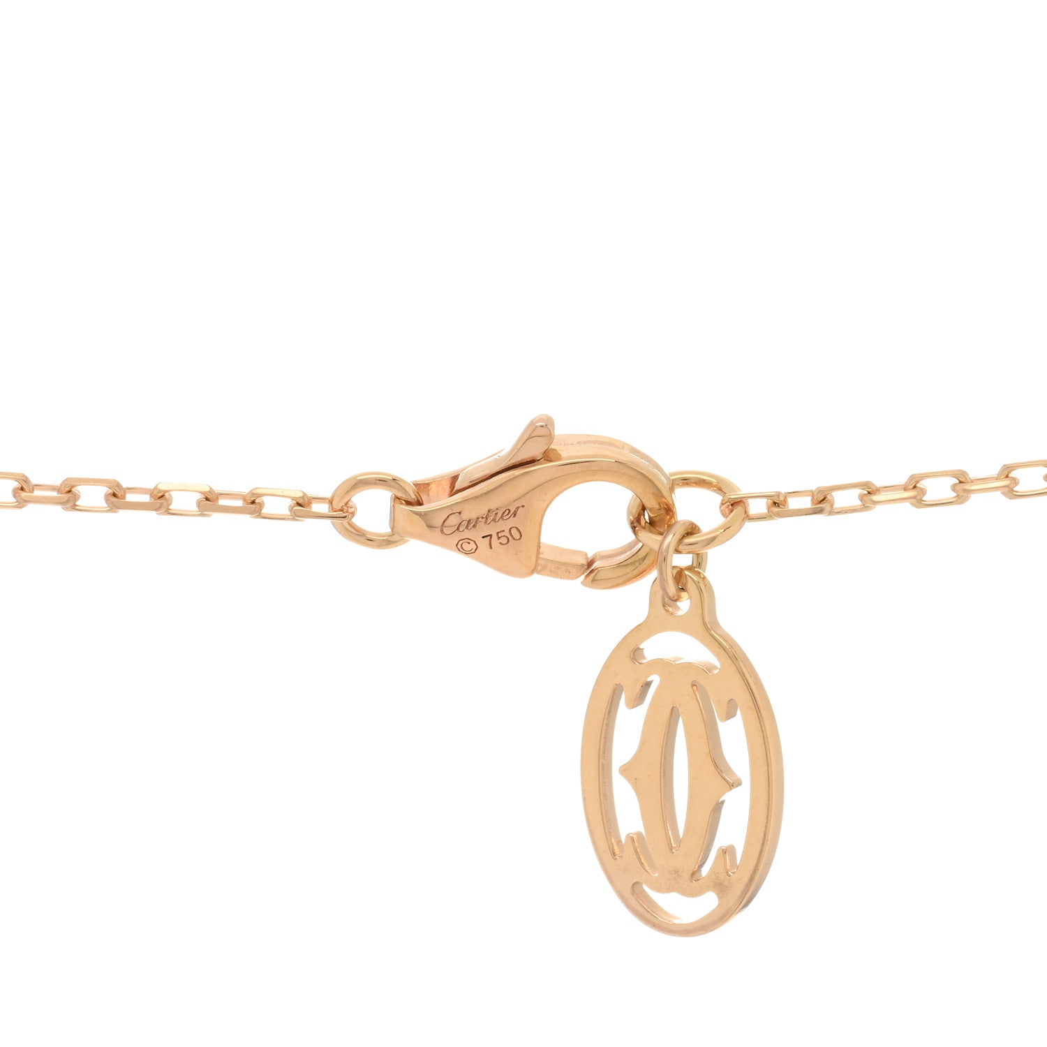 Cartier 18K Pink Gold Pink Sapphire D'Amour Pendant Necklace 3 of 4