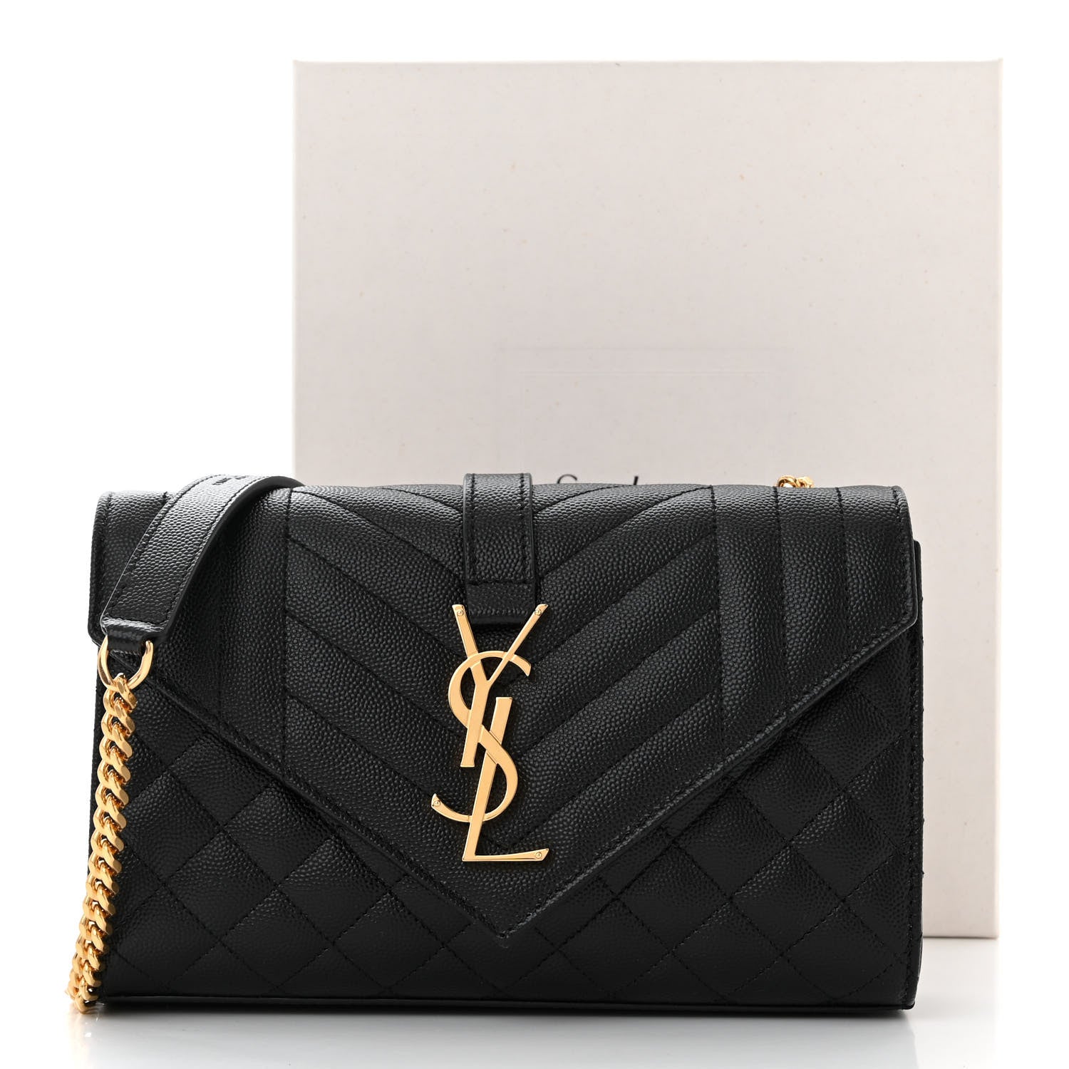 Saint Laurent Grain De Poudre Textured Mixed Matelasse Triquilt Small Monogram Satchel Black 10 of 10