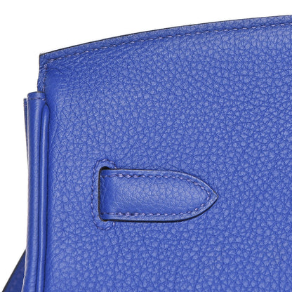 Hermes Togo Birkin 35 Bleu Electrique 9 of 33
