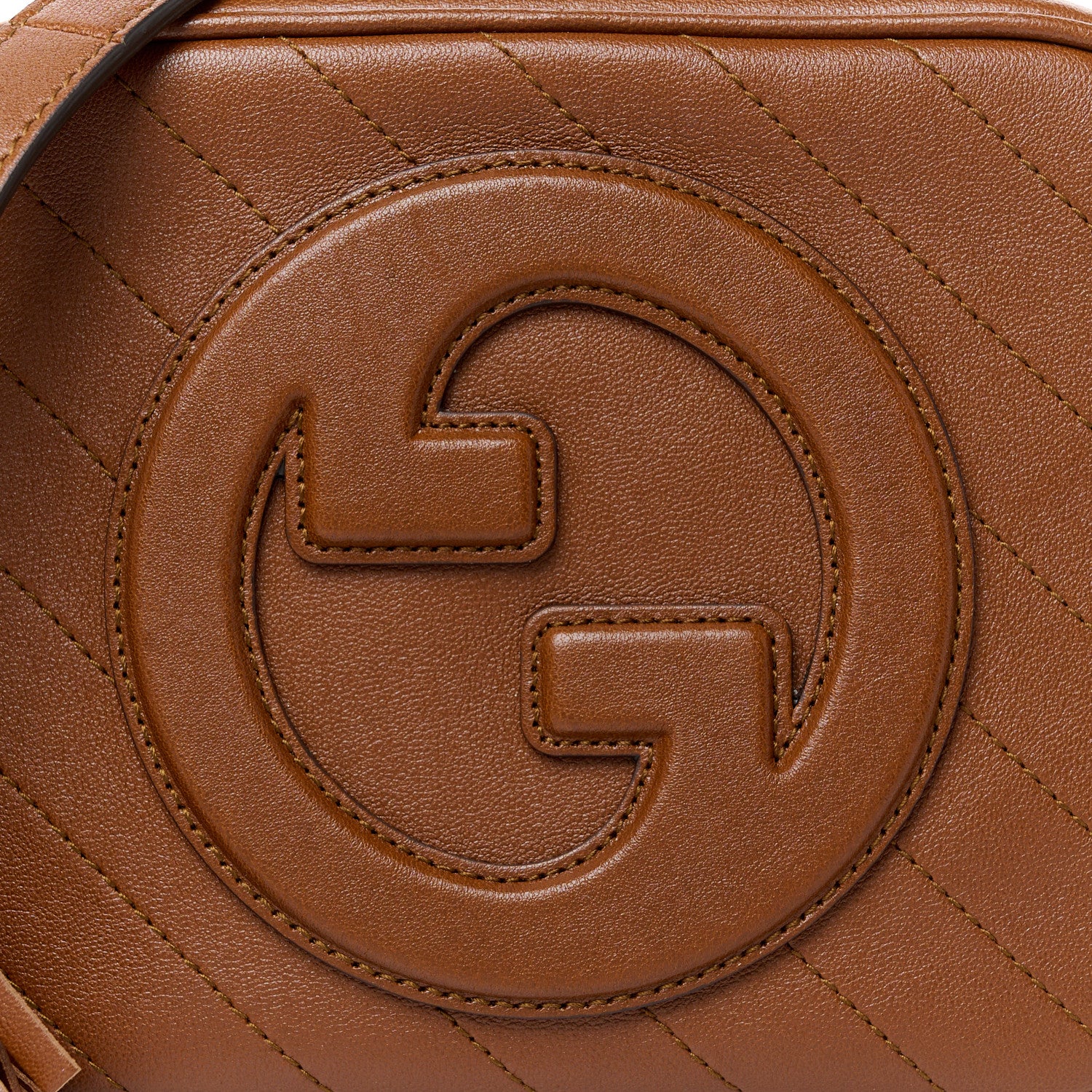 Gucci Sakai Be Green Calfskin Diagonal Stitched Small Blondie Shoulder Bag Cuir 8 of 10