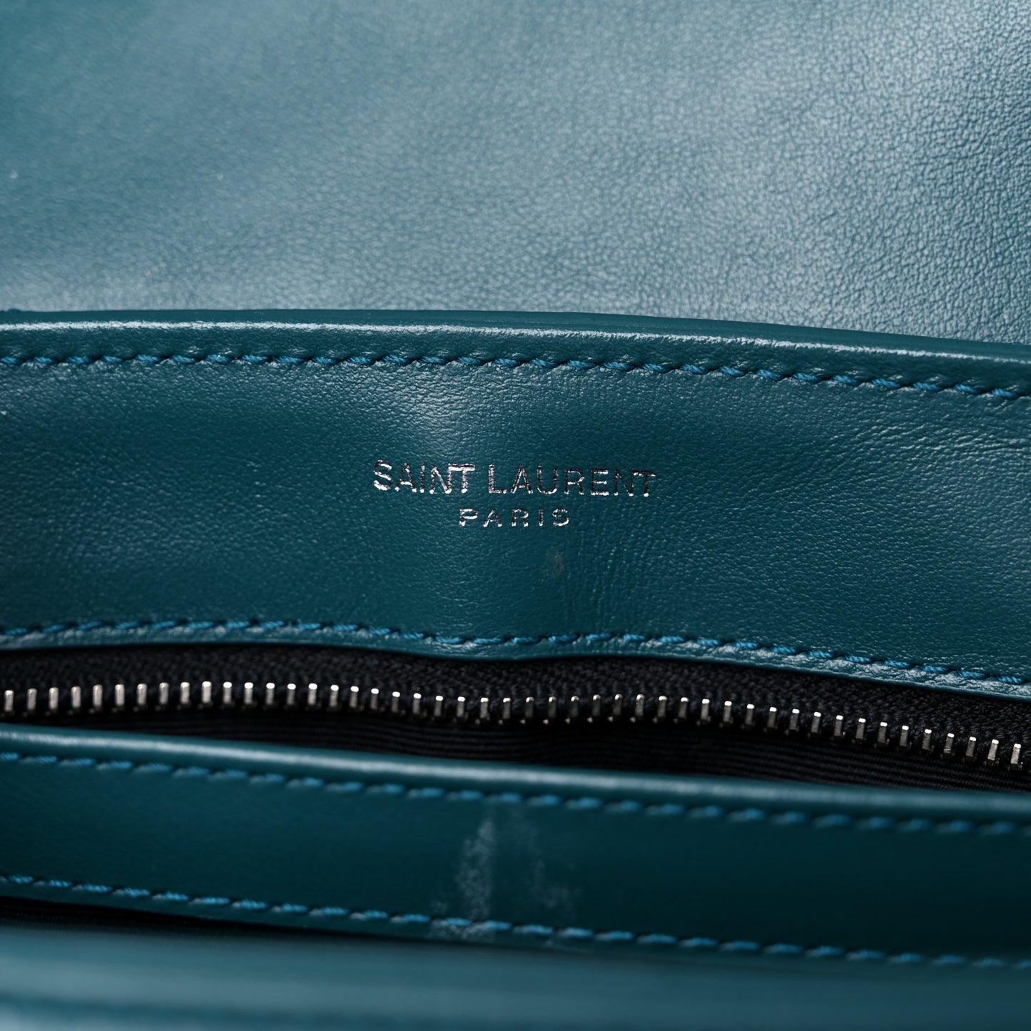 Calfskin Y Quilted Monogram Toy Loulou Satchel Dark Turquoise