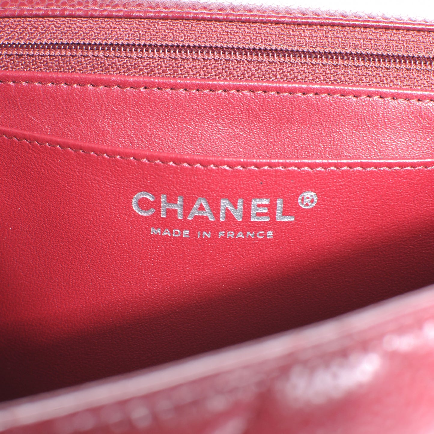 Caviar Maxi Single Flap Red