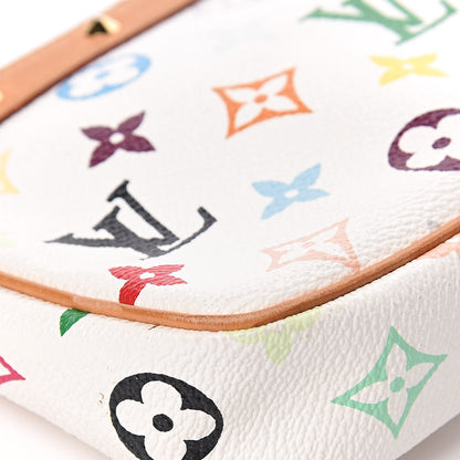 Louis Vuitton Monogram Multicolor Pochette Accessories White 10 of 12