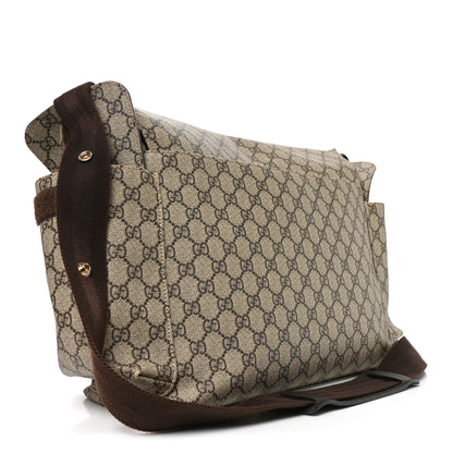 Gucci GG Plus Monogram Messenger Diaper Bag Dark Brown 3 of 10
