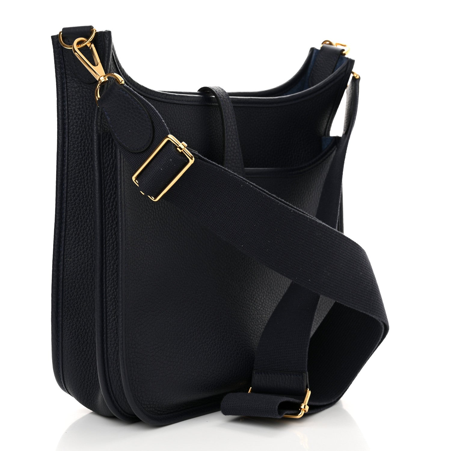 Hermes Taurillon Clemence Evelyne III PM Bleu Nuit 3 of 10
